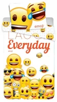 Javoli Dětské bavlněné povlečení Emoji 140×200cm, 70×90 cm 