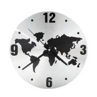 GT K70N Designové nástěnné hodiny Mapa světa 30 cm