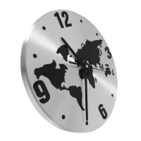 GT K70N Designové nástěnné hodiny Mapa světa 30 cm