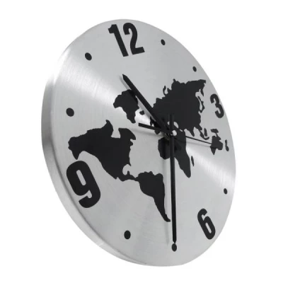 GT K70N Designové nástěnné hodiny Mapa světa 30 cm