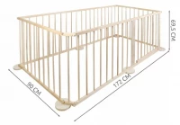 Malatec 8178 Dřevěná ohrádka borovice 6 panelů XL bazar