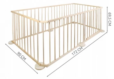 Malatec 8178 Dřevěná ohrádka borovice 6 panelů XL bazar