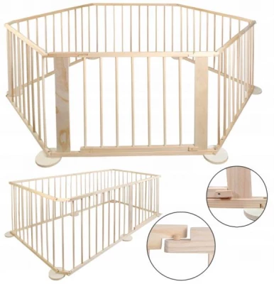 Malatec 8178 Dřevěná ohrádka borovice 6 panelů XL bazar