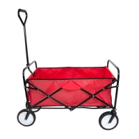 Carruzzo O4A Zahradní přepravní vozík skládací červený