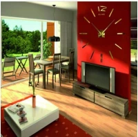 APT Designové 3D nalepovací hodiny 120cm