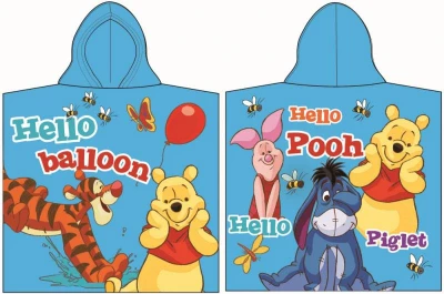 Javoli Disney Medvídek Pú Pončo 60 x 120 cm modré