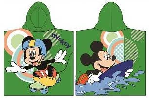 Javoli Disney Mickey Pončo 60 x 120 cm tmavě zelené