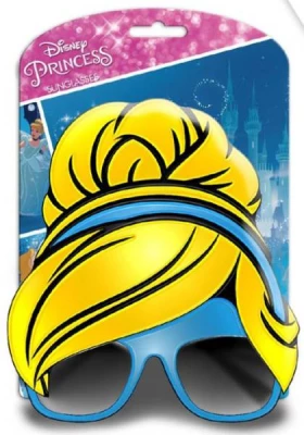 Javoli Slnečné okuliare pre deti 3D Disney Princess modré