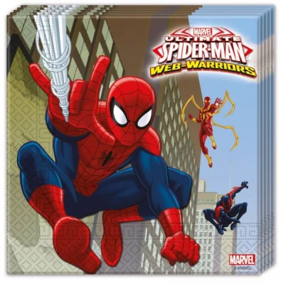 Javoli Ubrousky Spiderman 33x33 cm, 20 ks