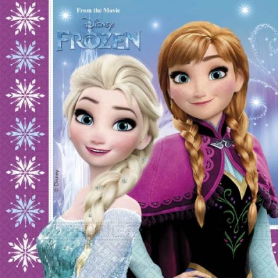 Javoli Ubrousky Disney Frozen 33x33 cm, 20 ks