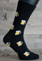 Happy Veselé ponožky Pivo vel. 41-46 černé