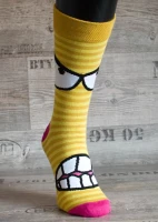 Happy Veselé ponožky Zuby vel. 36-40 žluté