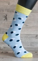 Happy Veselé ponožky Bodky vel. 36- 40 modrožlté