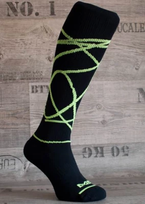 Happy Bežecké kompresné podkolienky veľ. 35 - 38 čierne neon