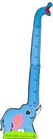 KIK Dětská samolepící dekorace na zeď Animal Meter slon 125x35cm