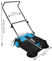 Malatec 2633 Mechanický zametač 70cm 20l