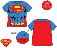 Javoli Detské tričko krátky rukáv Superman s plášťom vel. 128 modré