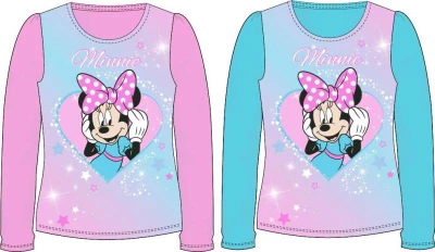 Javoli Detské tričko dlhý rukáv Disney Minnie veľ. 110 ružové
