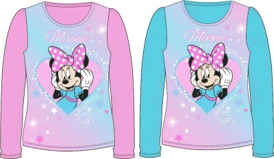 Javoli Dětské tričko dlouhý rukáv Disney Minnie vel. 128 modré II