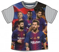 Javoli Dětské tričko krátký rukáv FC Barcelona vel. 134-140 šedé