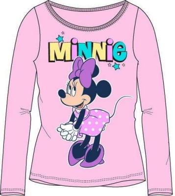 Javoli Detské tričko dlhý rukáv Disney Minnie veľ. 128 ružové III