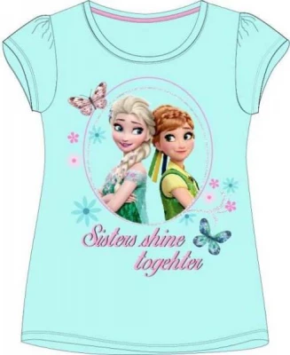 Javoli Detské tričko krátky rukáv Disney Frozen veľ. 116 modré