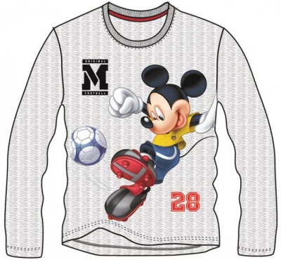 Javoli Dětské tričko dlouhý rukáv Disney Mickey vel. 122 šedé