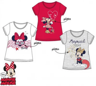 Javoli Detské tričko krátky rukáv Disney Minnie veľ. 128 biele
