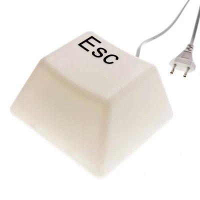 Designová lapička klávesa ESCAPE