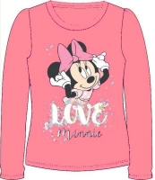 Javoli Detské tričko dlhý rukáv Disney Minnie vel. 98 ružové II