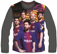 Javoli Detské tričko dlhý rukáv FC Barcelona veľ. 122 sivé
