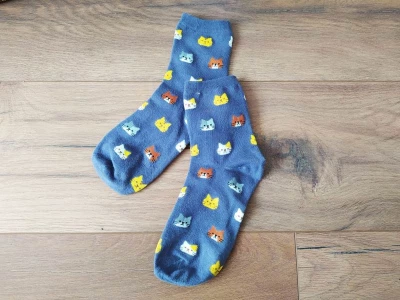 GFT Ponožky s kočičkami - šedé