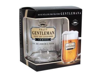 Nekupto Pivní sklenice -  Pravý GENTLEMAN není jen legendou, ty jsi jedním z nich.