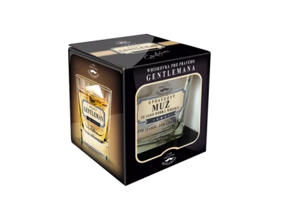 Nekupto Whisky sklenička -  Opravdový MUŽ je jako dobrá whisky. Čím starší, tím cennější