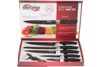SWITZNER SW-005BLK 6 dílná sada nožů černá