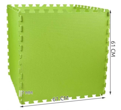 EVA Penový koberec 60 x 60cm - 4 ks zelená