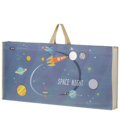 KIK Pěnová podložka na hraní Space Night 180 x 120 cm 