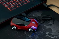 KIK Optická USB myš ve tvaru auta