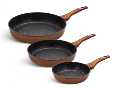 Edenberga EB-1728 Panvica granitový mramorový povrch 20/24/28 cm hnedá 3 ks