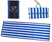 Malatec 10065 Skladacia rohož na kempovanie, pláž 191 x 67 x 1 cm modrobiela