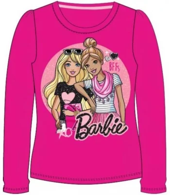 Javoli Dětské tričko dlouhý rukáv Mattel Barbie vel. 98 růžové