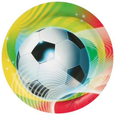 Javoli Papírové talíře Fotbal 23 cm - 8 ks