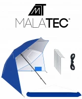Malatec 10066 Plážový slnečník XXL 260 cm modrý