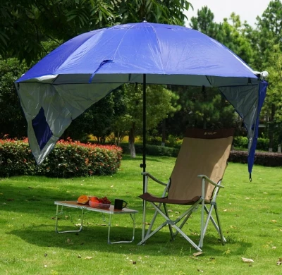 Malatec 10066 Plážový slnečník XXL 260 cm modrý