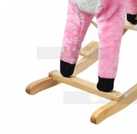 Houpací kůň se zvuky - Pink 75 cm