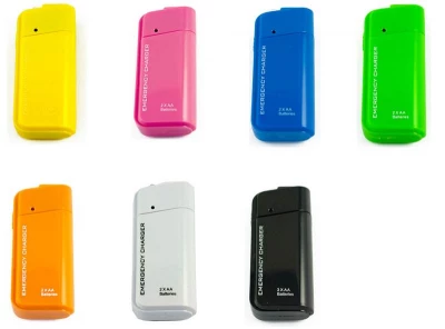 KIK USB nabíjačka na AA batérie pre mobilné telefóny, MP3 MP4 prehrávače