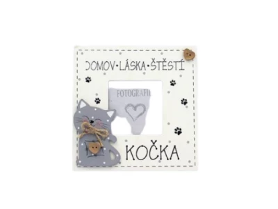 Nekupto Dárková cedulka - Domov láska štěstí kočka