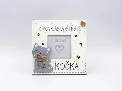 Nekupto Dárková cedulka - Domov láska štěstí kočka