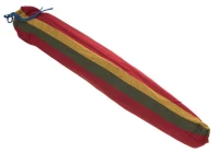 KIK KX1197 Hamaka houpací síť 200 x 150cm červené pruhy