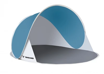 Trizand 10178 Samorozkládací stan plážový 190 x 90 x 120 cm modrošedý